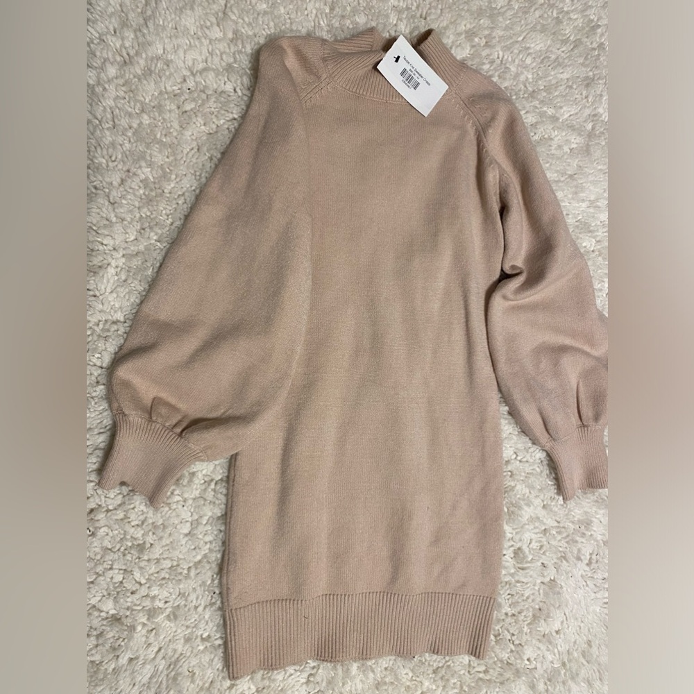 Toupe knit sweater dress